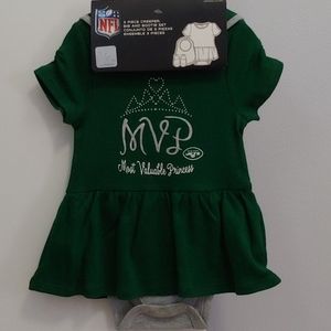 NFL Jets 3 pc for infant girl 3-6mnth